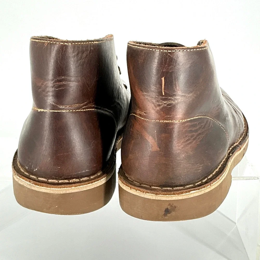 Clarks‎ Size 8.5 Desert Boots Mens Brown Beeswax Leather Chukka